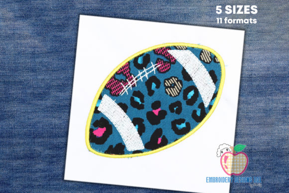 American Football Applique Design