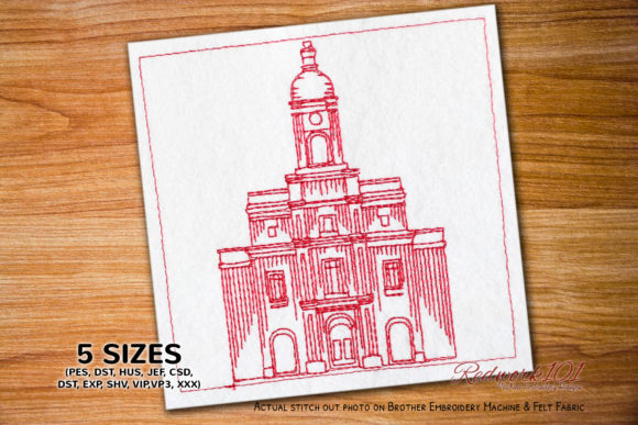 Barranquilla Colombia Temple Lineart
