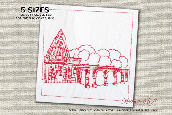 Bhimashankar Temple Redwork