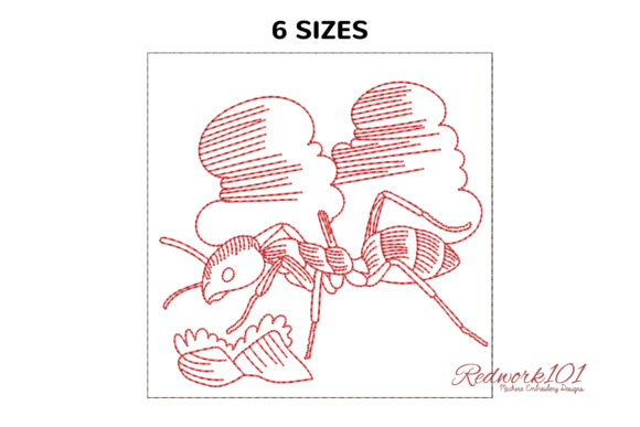 Big Argentine Ant Redwork