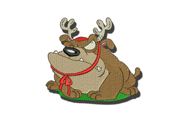 Christmas Bulldog: A Festive, Trustworthy Holiday Embroidery Design