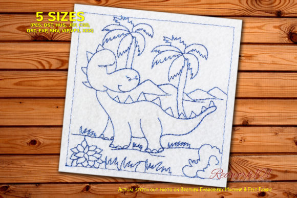 Cute Baby Dinosaur in Forest