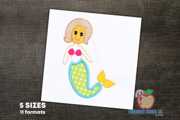 Cute Baby Mermaid Embroidery Design Review