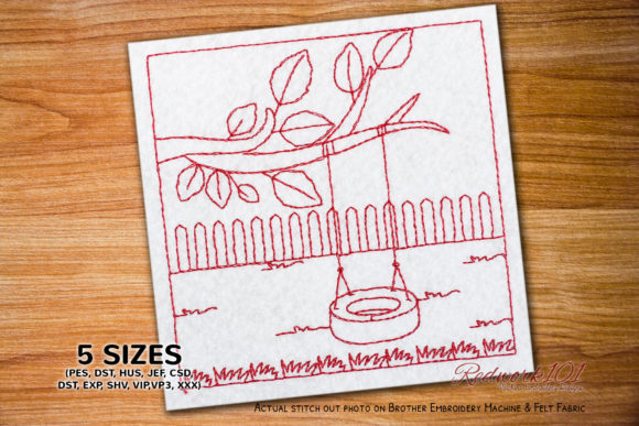 Empty Swing Design: A Thoughtful Embroidery Review
