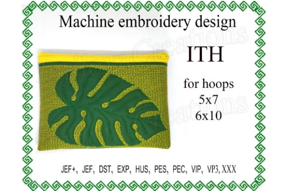 Leaf Zippered Bag – In the Hoop