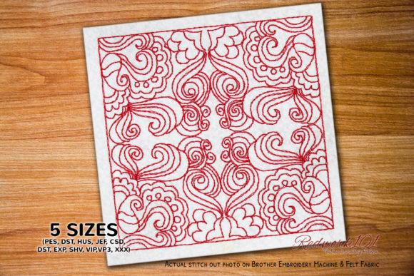 Paisely Grass Design Pattern Lineart