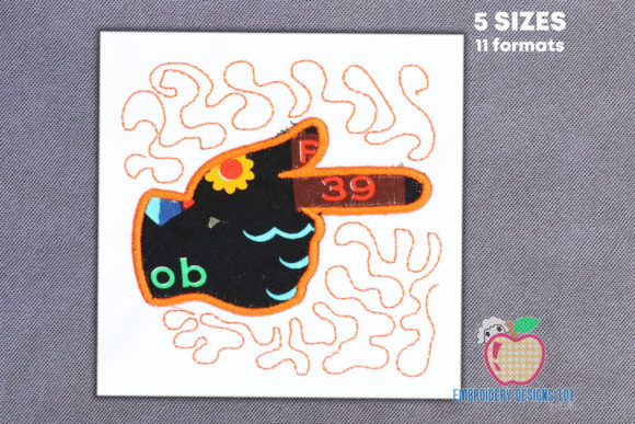 Pointing Hand Applique