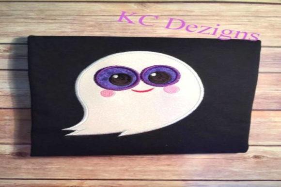 Purple Eyed Ghost Applique