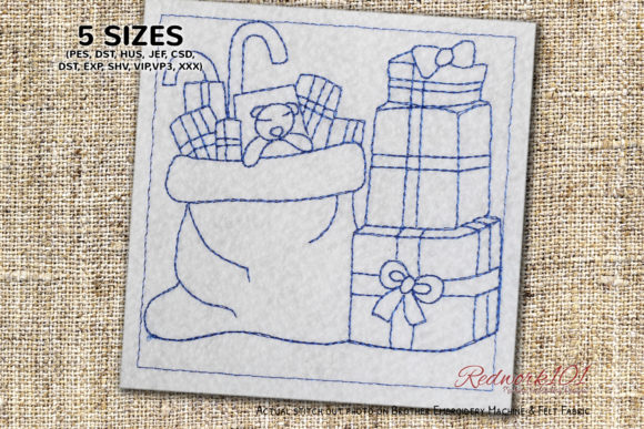 Santa Bag with Full of Christmas Gifts