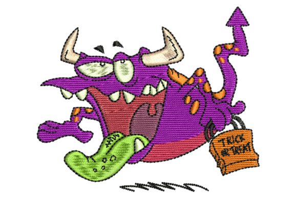 Scary Monster: A Smart Halloween Embroidery Choice for Small Business Brands