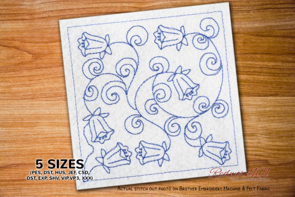 Seamless Bluebells Flower Pattern