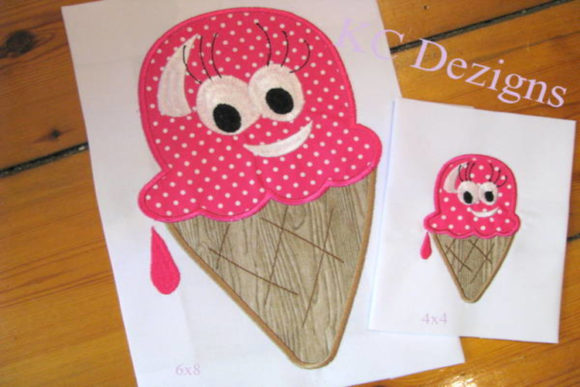Smiley Ice Cream: A Playful Applique That Delivers